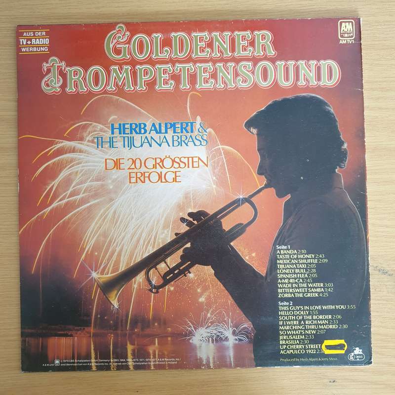 Herb Alpert & The Tijuana Brass  Goldener Trompetensound - Die 20 Grössten Erfolge - Vinyl LP...