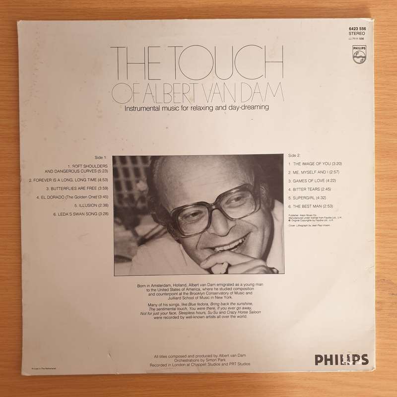 Albert van Dam  The Touch Of Albert van Dam - Vinyl LP Record  (VG+)