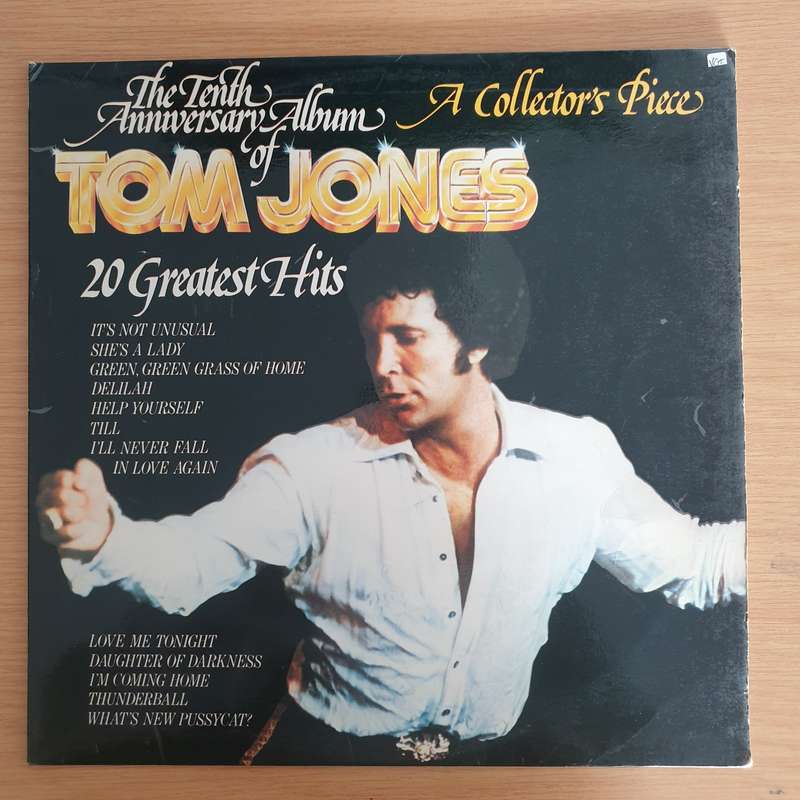 Tom Jones - 20 Greatest Hits - Double Vinyl LP Record  (VG+)