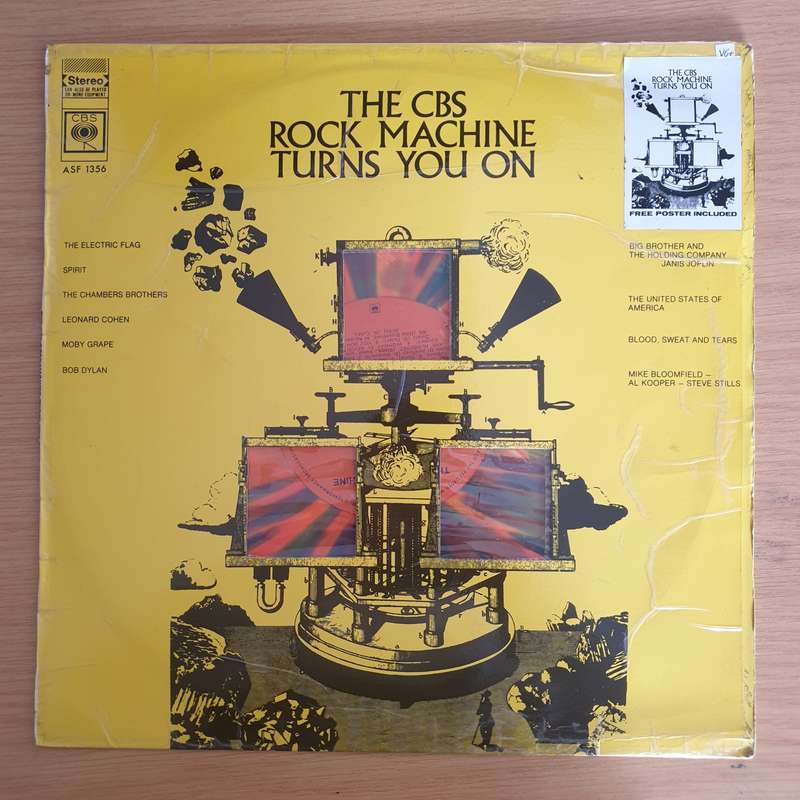 The CBS Rock Machine Turns You On -  Vinyl LP Record  (VG+)
