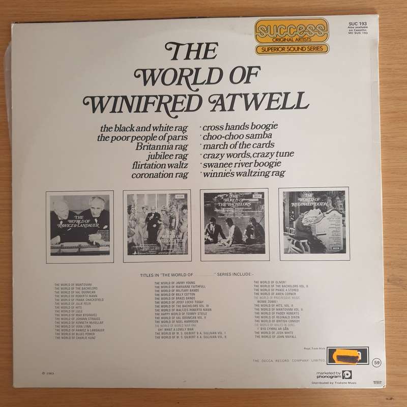 Winifred Atwell  The World Of Winifred Atwell - Vinyl LP Record  (VG+)