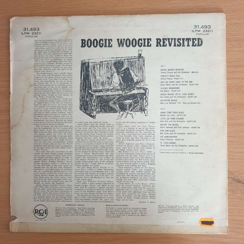 Boogie Woogie Revisited  - Vinyl LP Record  (VG-)