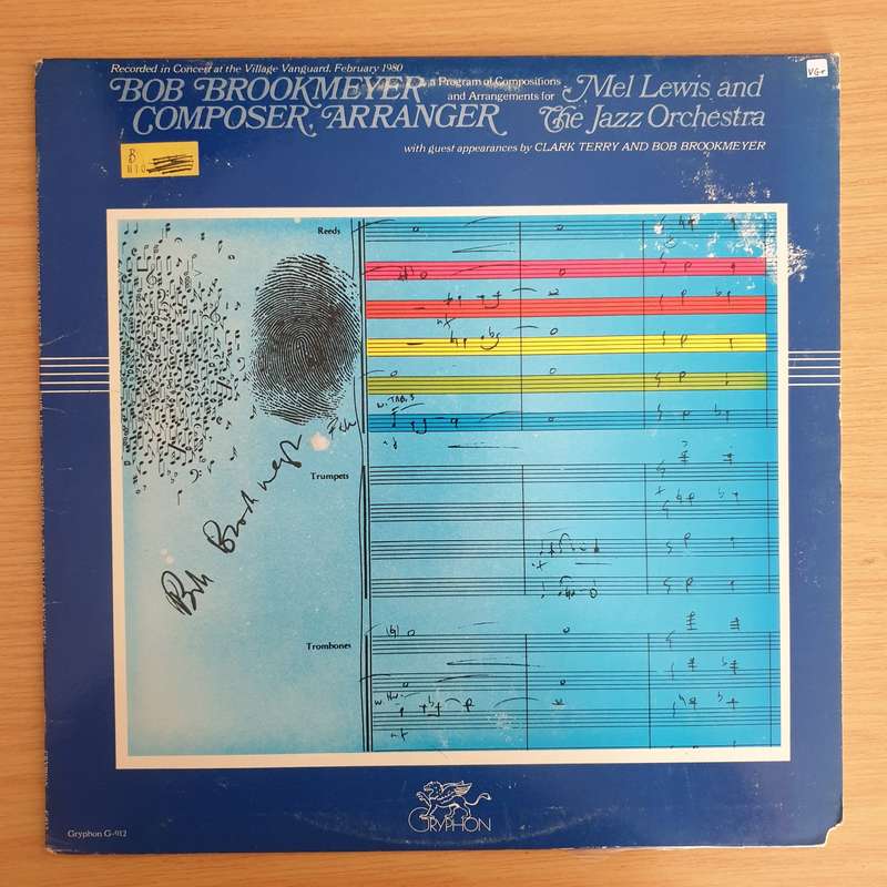 Mel Lewis And The Jazz Orchestra  Bob Brookmeyer - Composer & Arranger - Vinyl LP Record  (VG+)