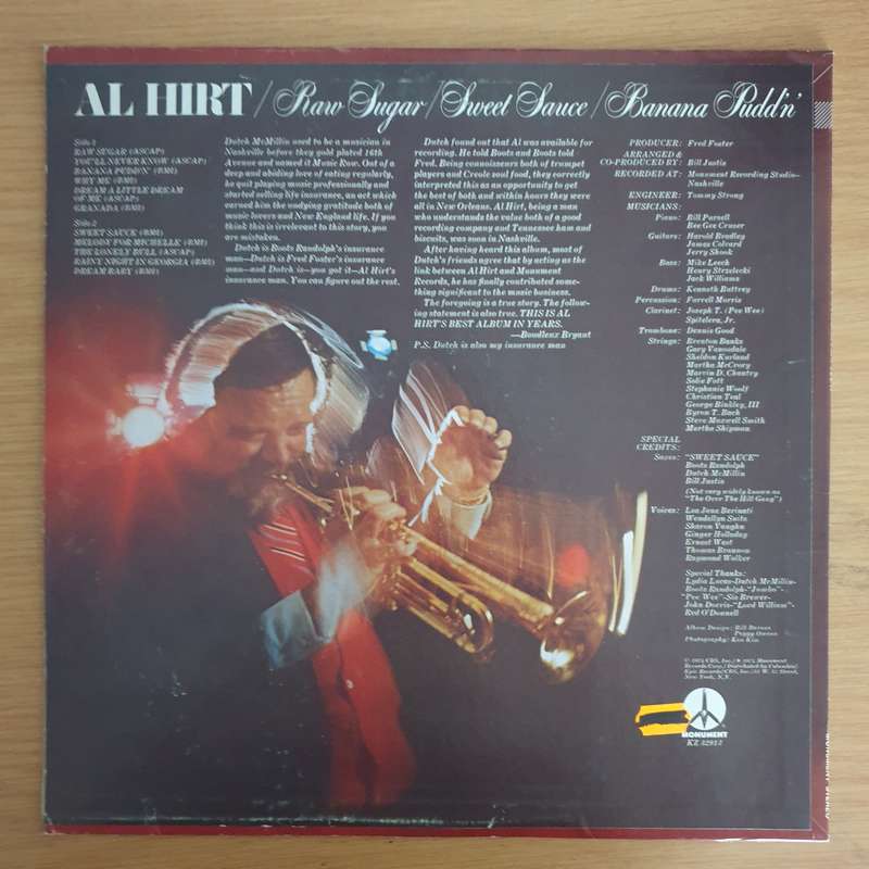 Al Hirt  Raw Sugar / Sweet Sauce / Banana Pudd'n' - Vinyl LP Record  (VG+)