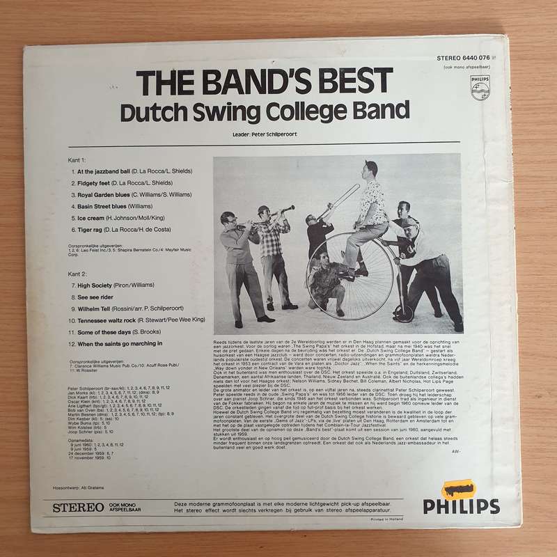 The Dutch Swing College Band  The Band's Best - Vinyl LP Record  (VG+)