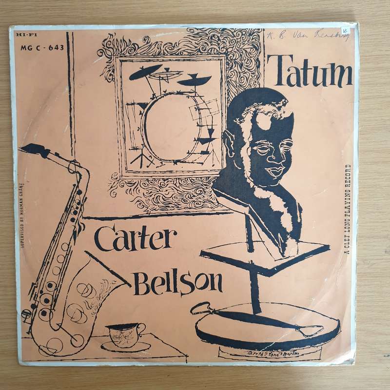 Art Tatum / Benny Carter / Louis Bellson  The Tatum-Carter-Bellson Trio - Vinyl LP Record (VG)