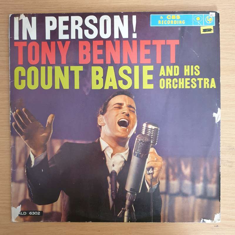 Tony Bennett With Count Basie And His Orchestra  In Person!   Vinyl LP Record (VG)