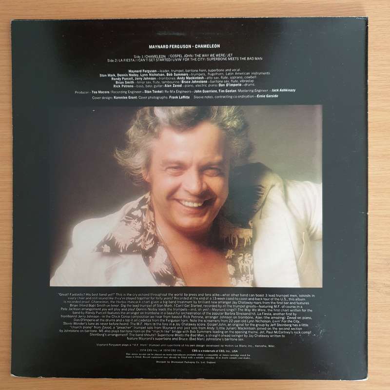 Maynard Ferguson  Chameleon - Vinyl LP Record  (VG+)