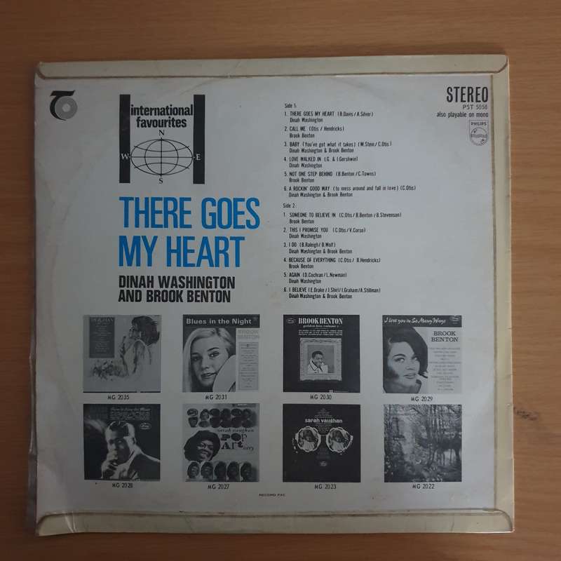 Dinah Washington And Brook Benton  There Goes My Heart - Vinyl LP Record  (VG+)