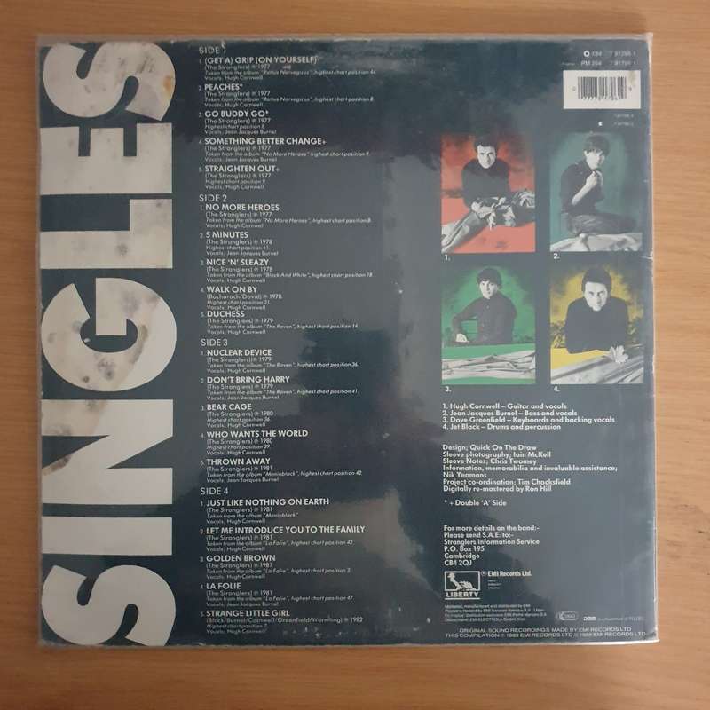 The Stranglers  Singles (The U.A. Years) - Double Vinyl LP Record  (VG+)