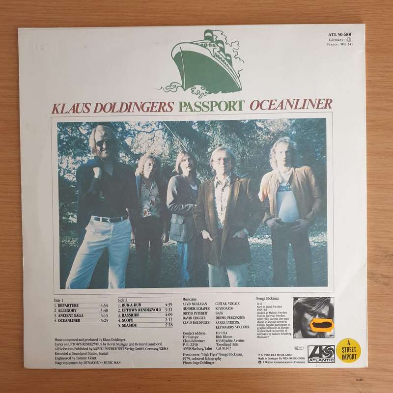 Passport  Oceanliner   Vinyl LP Record  (VG+)