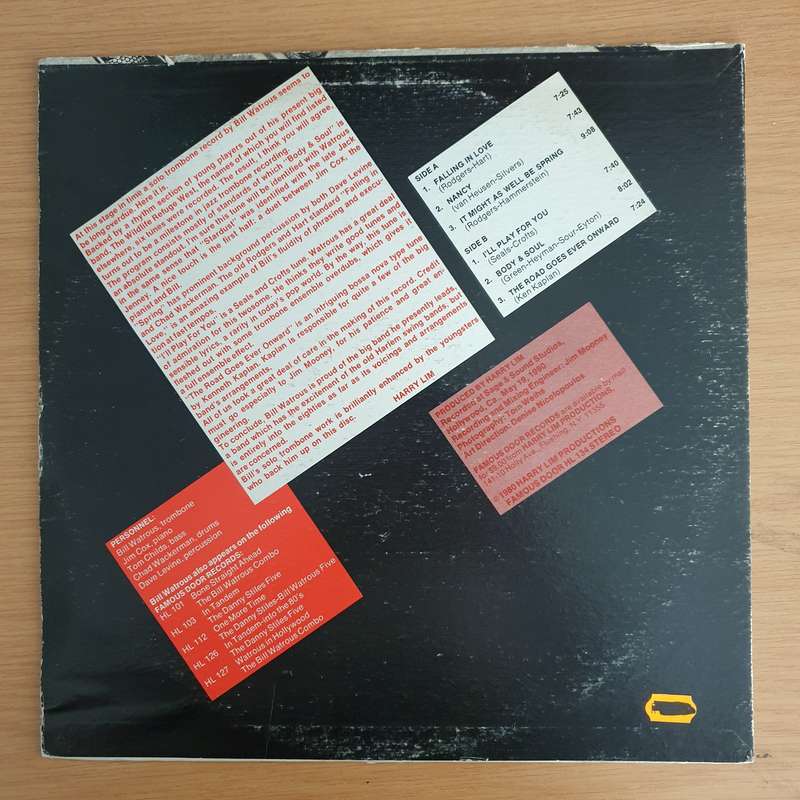 Bill Watrous  I'll Play For You   Vinyl LP Record  (VG+)