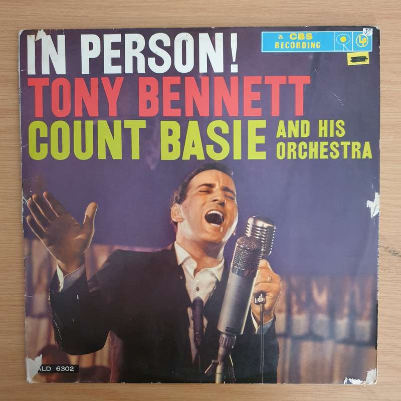 Tony Bennett With Count Basie And His Orchestra  In Person!  Vinyl LP Record (VG)