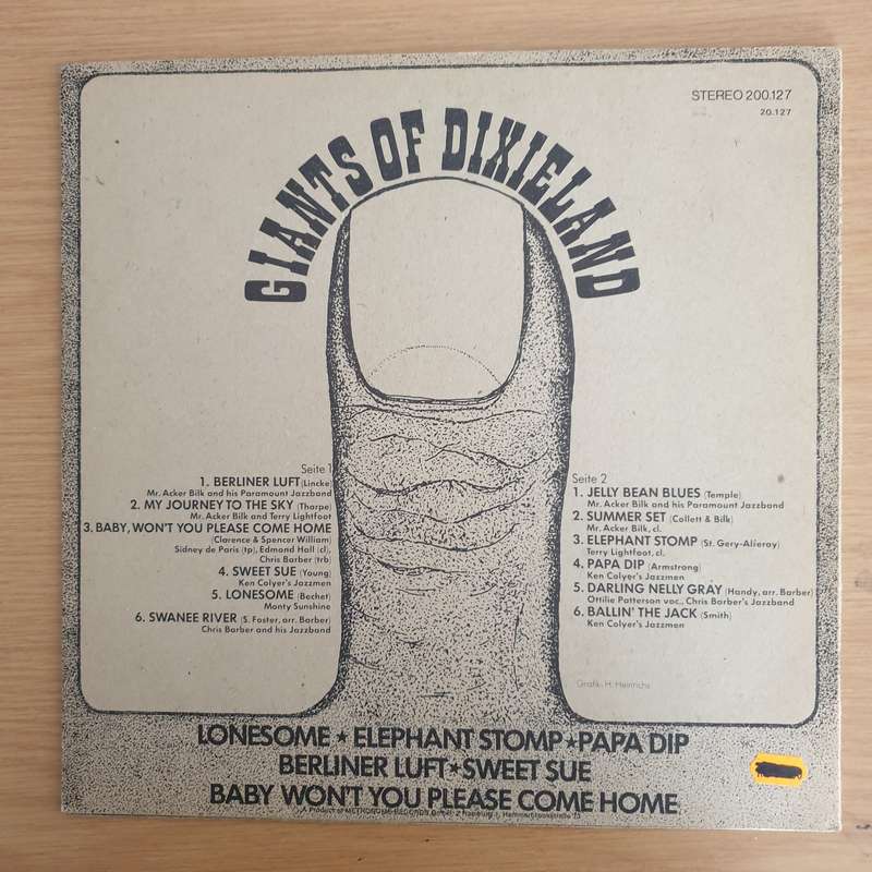 Giants of Dixieland  Vinyl LP Record  (VG+)