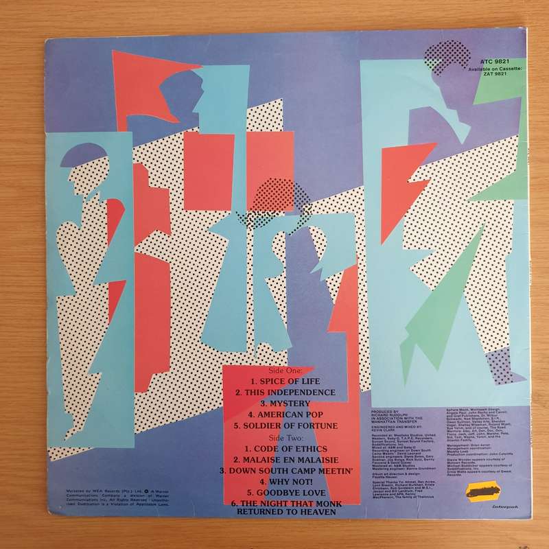 Manhattan Transfer - Bodies and Souls - Vinyl LP Record (VG+)