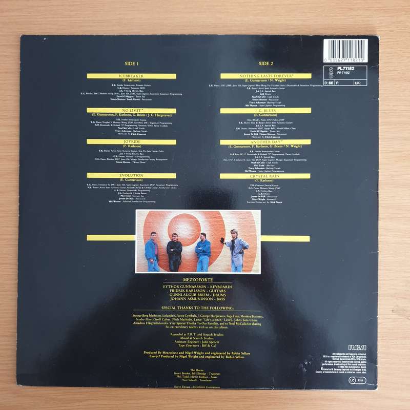 Mezzoforte  No Limits  Vinyl LP Record  (VG+)