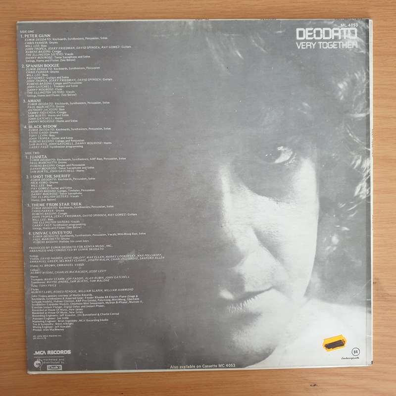 Deodato  Very Together  Vinyl LP Record  (VG+)
