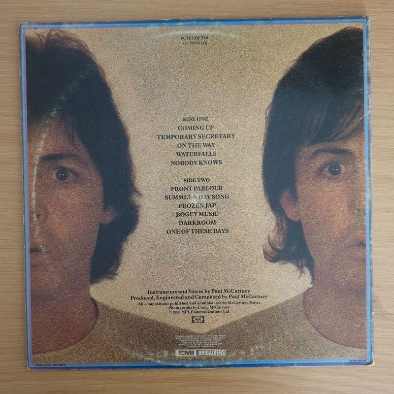 Paul McCartney - Mc Cartney II  - Vinyl LP Record (VG+)