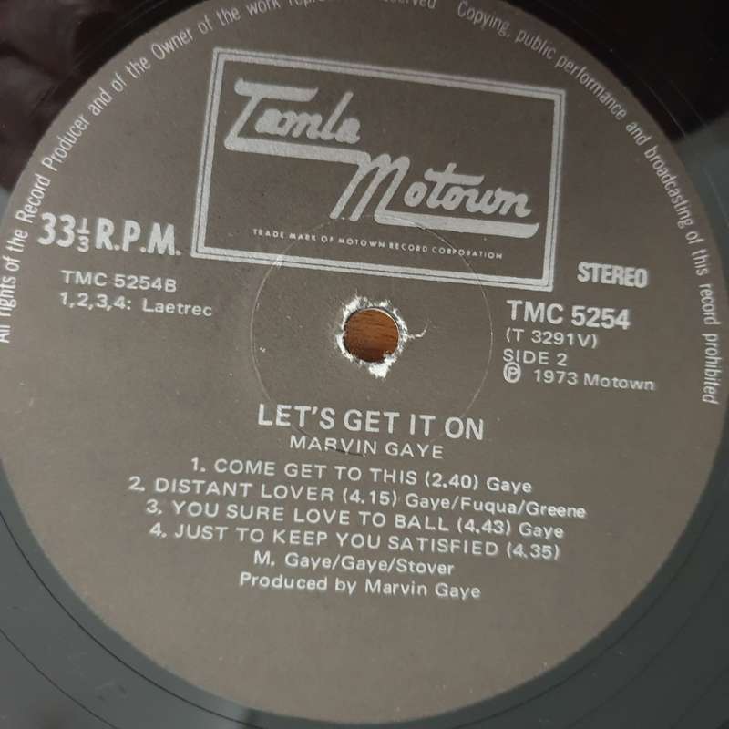 Marvin Gaye  Let's Get It On   Vinyl LP Record  (VG+)