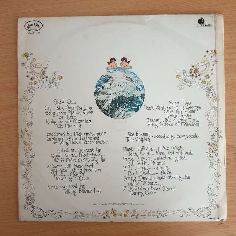 Brewer & Shipley  Tarkio   Vinyl LP Record  (VG+)