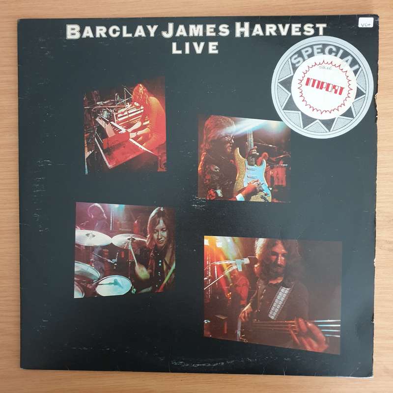 Barclay James Harvest  Live  Vinyl LP Record  (VG+)