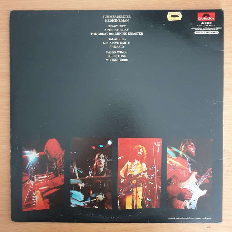 Barclay James Harvest  Live  Vinyl LP Record  (VG+)
