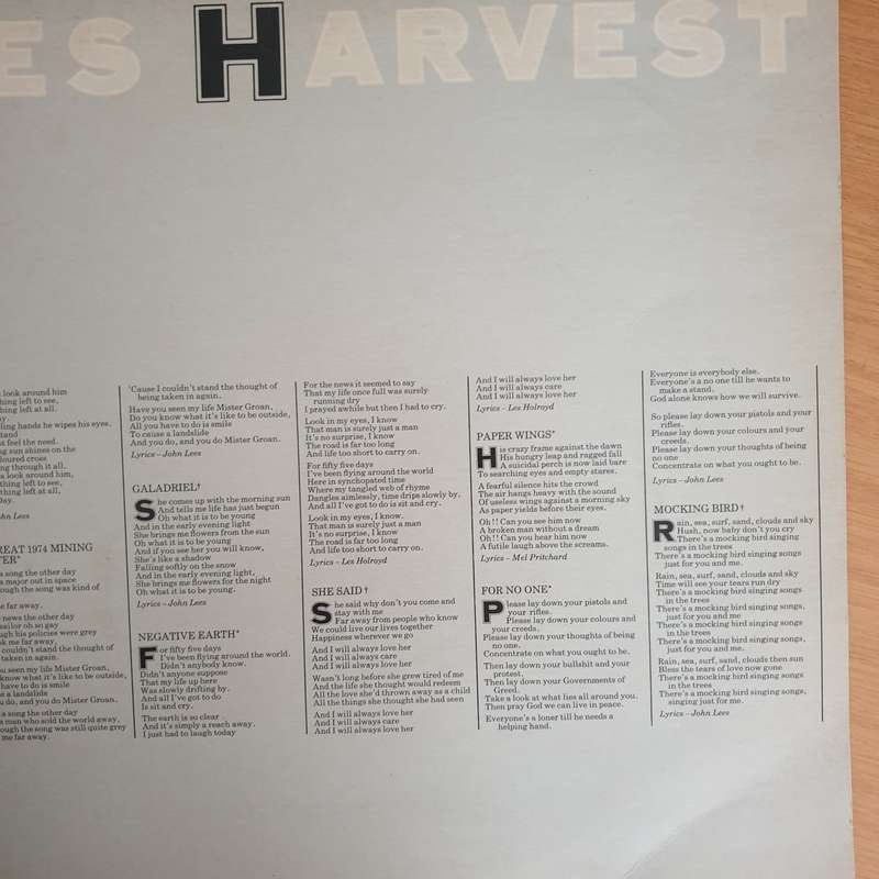 Barclay James Harvest  Live  Vinyl LP Record  (VG+)