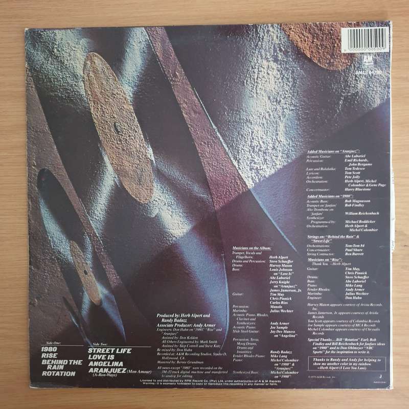Herb Alpert  Rise - Vinyl LP Record  (VG+)