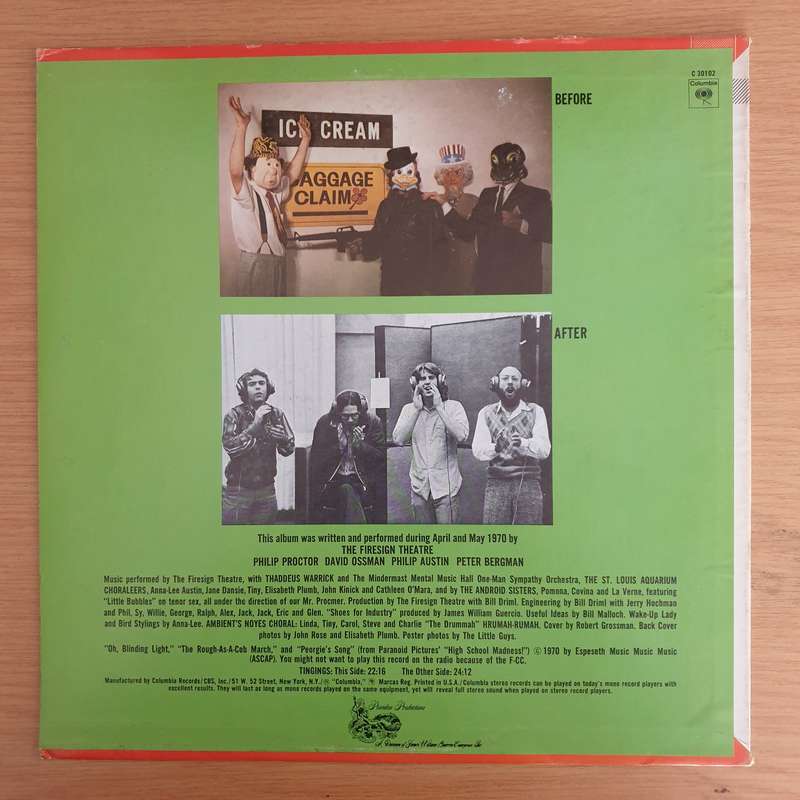 The Firesign Theatre  Don't Crush That Dwarf, Hand Me The Pliers   Vinyl LP Record - Very-G...