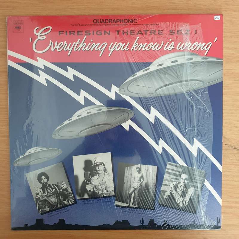 The Firesign Theatre  Everything You Know Is Wrong - Quadraphonic - Vinyl LP Record (VG+)