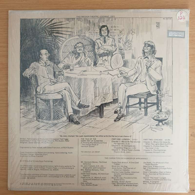 The Firesign Theatre  The Tale Of The Giant Rat Of Sumatra - Vinyl LP Record (VG+)