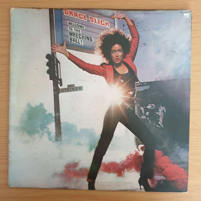Grace Slick  Welcome To The Wrecking Ball!  Vinyl LP Record (VG+)