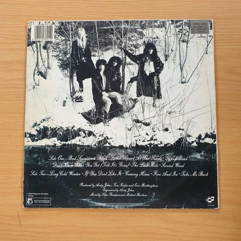 Cinderella  Long Cold Winter  Vinyl LP Record (VG+)