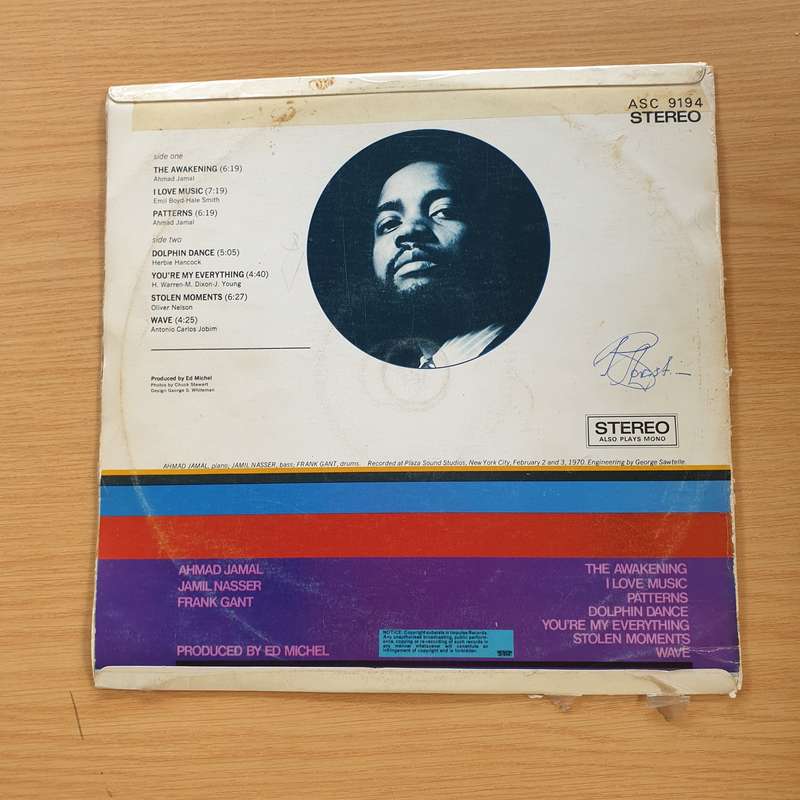 Ahmad Jamal Trio  The Awakening  Vinyl LP Record (VG+)