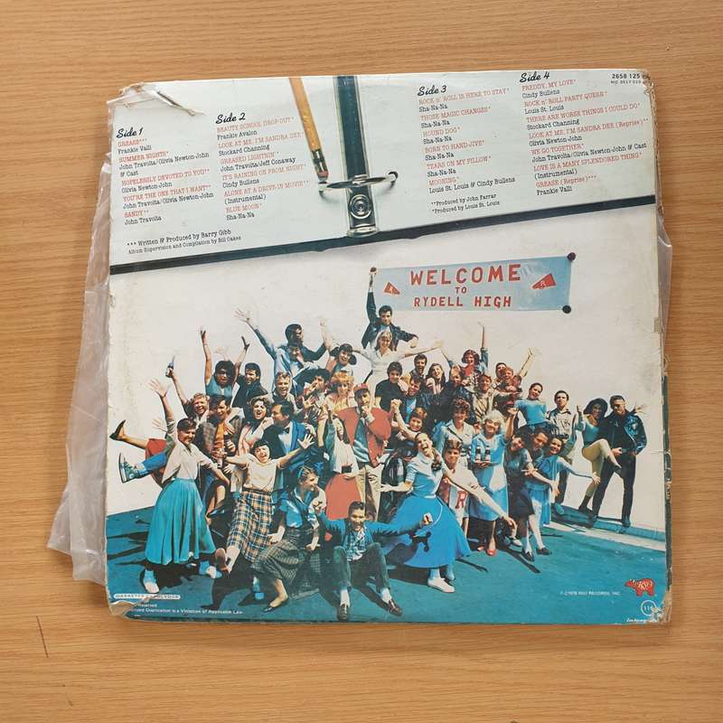 Grease (The Original Movie Soundtrack)  - Double Vinyl LP Record  - Good Quality (G)