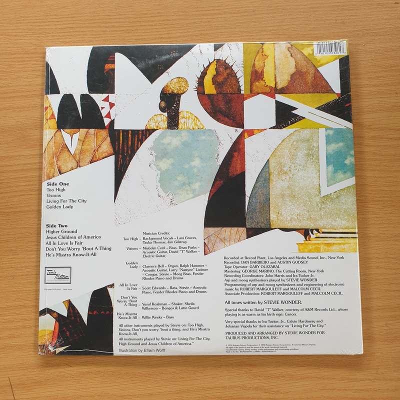Stevie Wonder  Innervisions -  Vinyl LP Record - Sealed