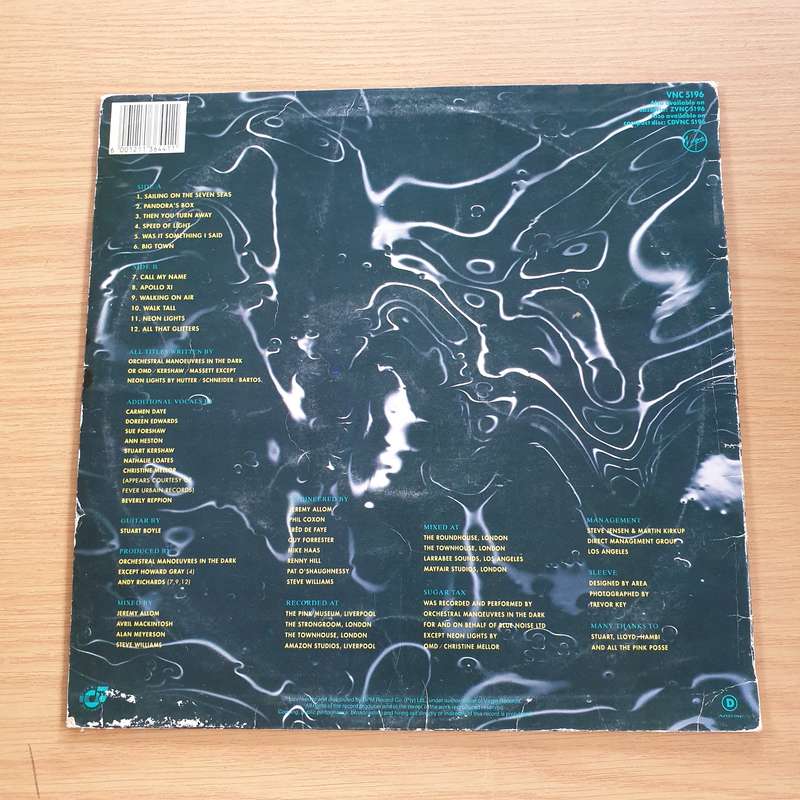 OMD  Sugar Tax  - Vinyl LP Record  (VG-)