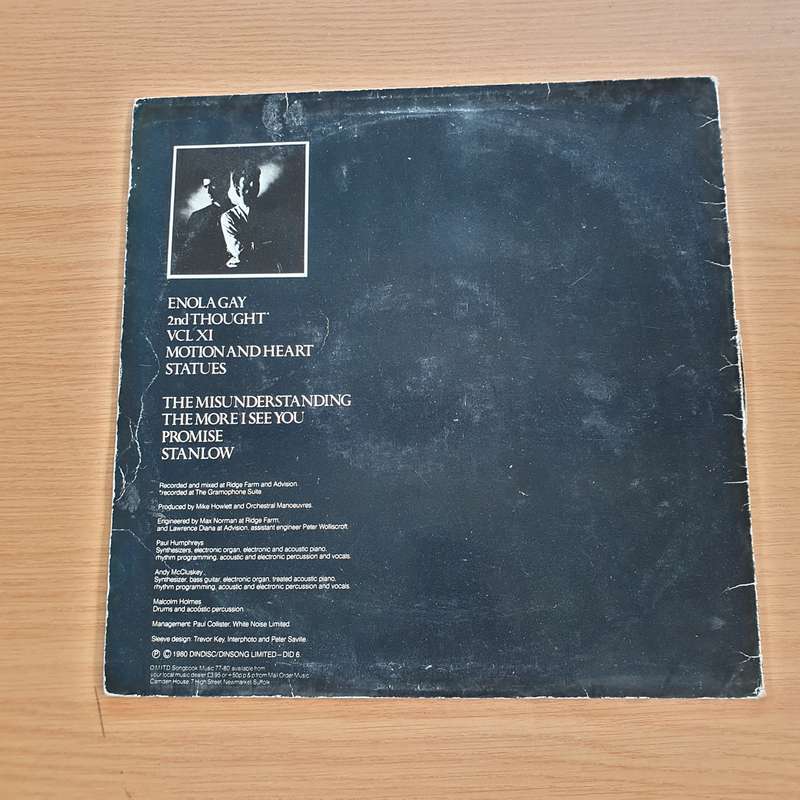 Orchestral Manoeuvres In The Dark  Organisation  - Vinyl LP Record  (VG-)