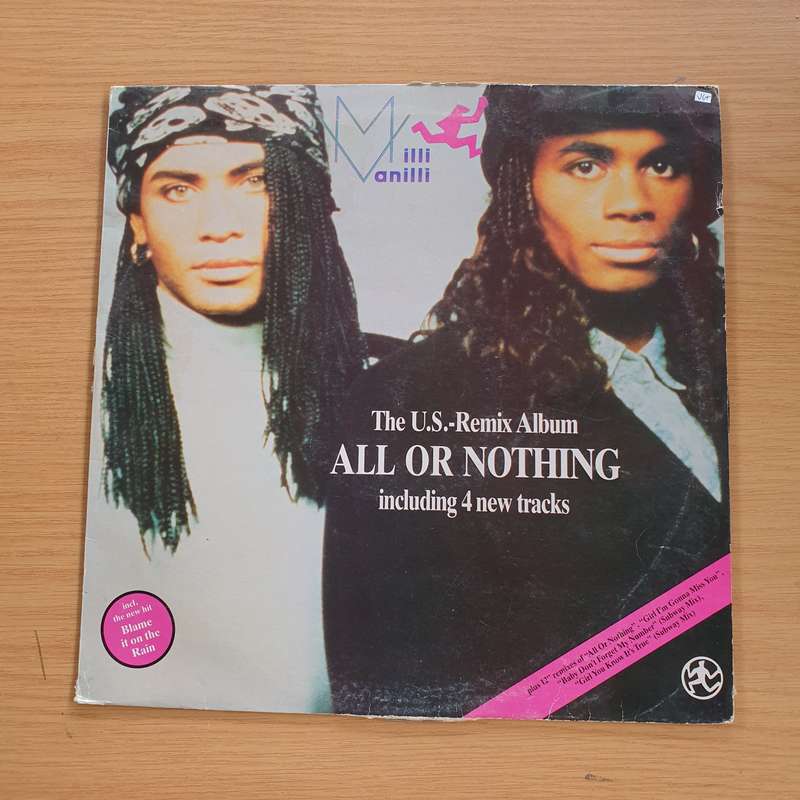 Milli Vanilli - All Or Nothing - The US Remix Album  Vinyl LP Record (VG+)