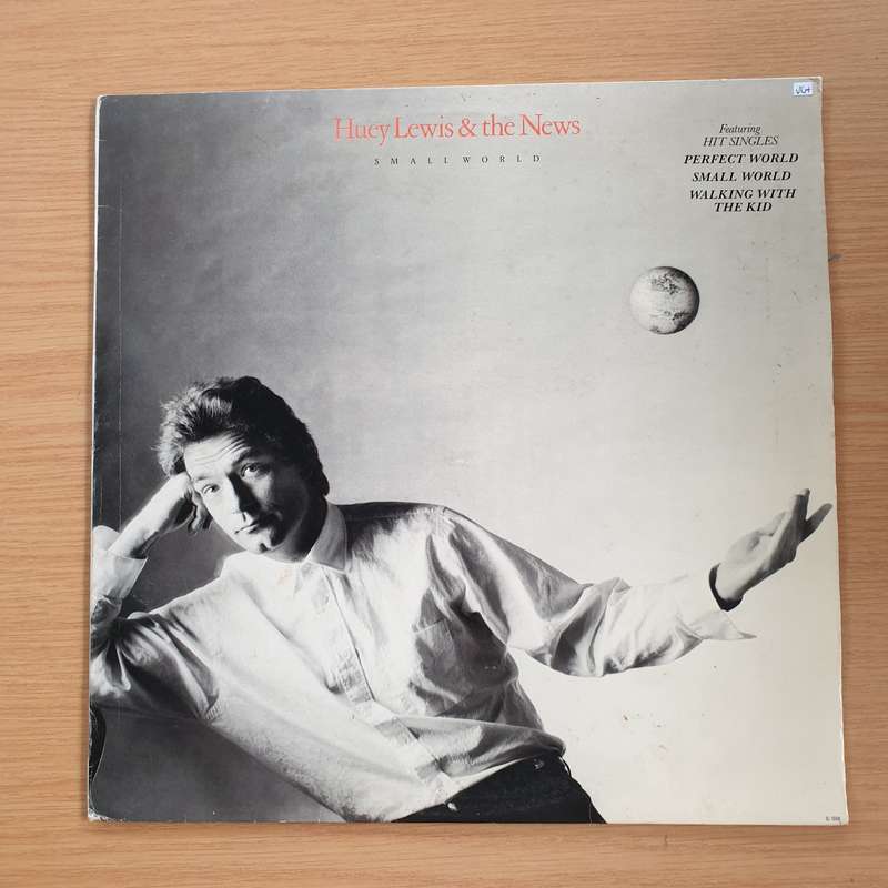 Huey Lewis and the News - Small World - Vinyl LP Record (VG+)