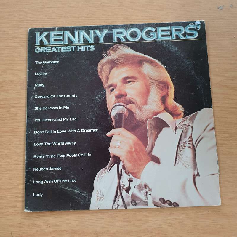 Kenny Rogers - Greatest Hits - Vinyl LP Record - Very-Good+ Quality (VG+) (verygoodplus)