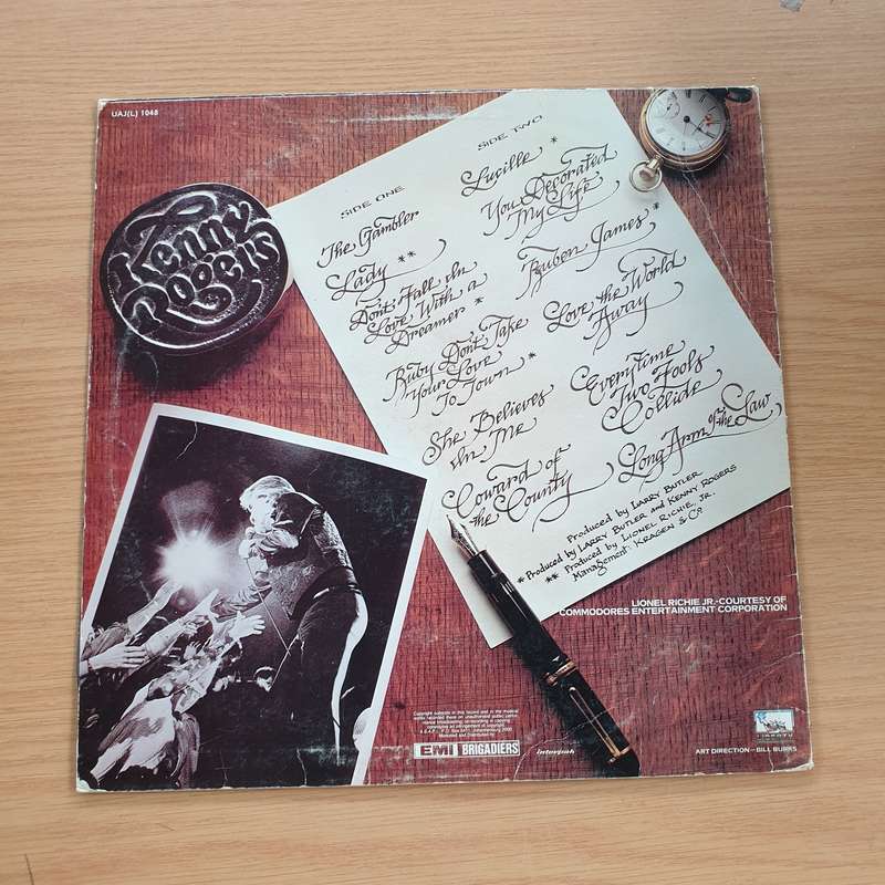 Kenny Rogers - Greatest Hits - Vinyl LP Record - Very-Good+ Quality (VG+) (verygoodplus)