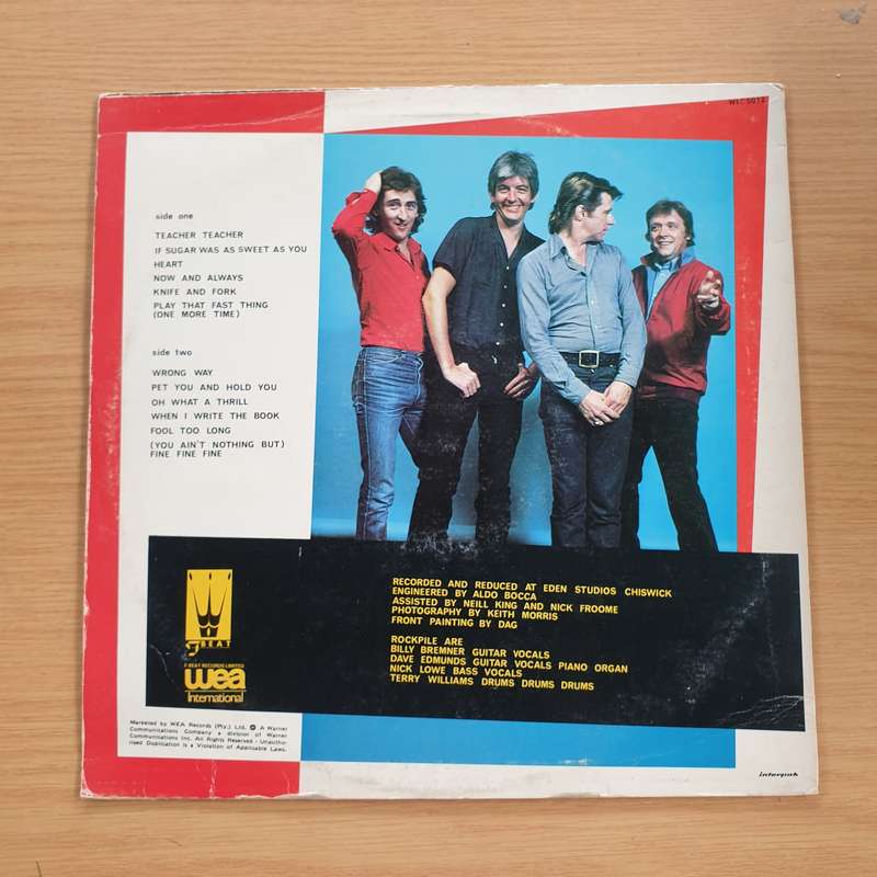 Rockpile  Seconds Of Pleasure - Vinyl LP Record (VG+)