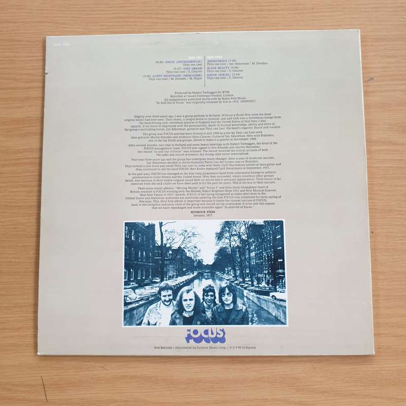 Focus  In And Out Of Focus - Vinyl LP Record (VG+)