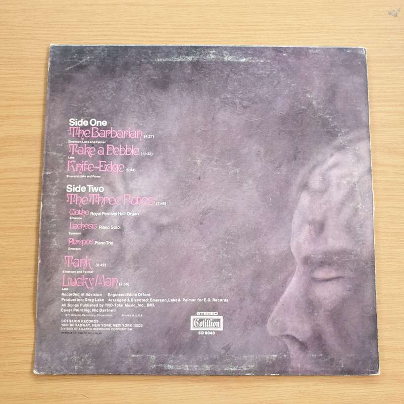 Emerson Lake & Palmer  Emerson, Lake & Palmer (SD9040) - Vinyl LP Record (VG+)
