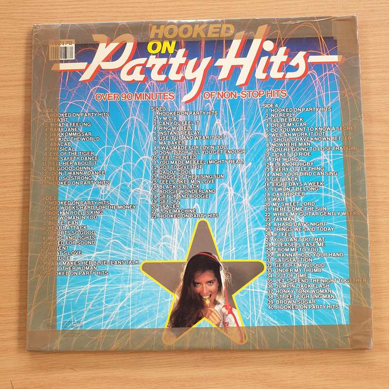 Hooked on Party Hits -  Double Vinyl LP Record  (VG)