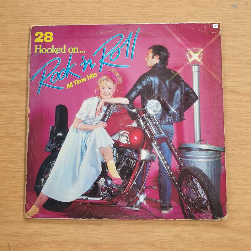 28 Hooked On Rock & Roll All Time Greatest Hits - Vinyl LP Record - Opened  - Very-Good Quality (VG)