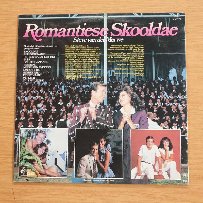 Romantiese Skooldae - Steve Van Der Merwe  Vinyl LP Record (VG+)