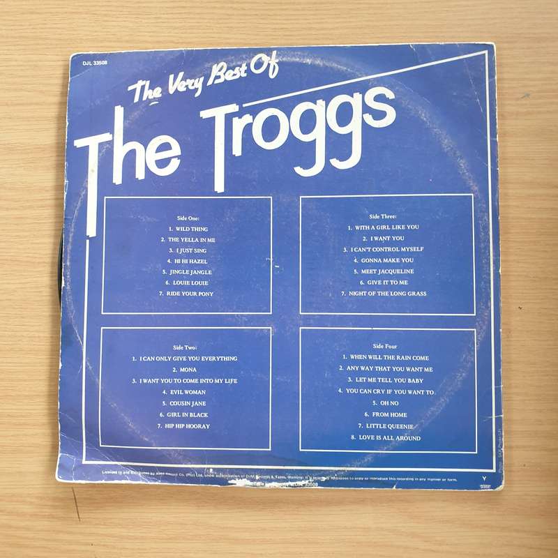 The Troggs  The Very Best Of The Troggs - Double Vinyl LP Record  (VG)