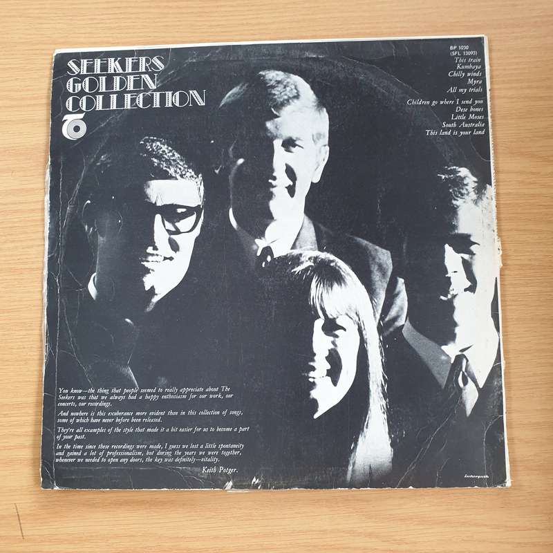 The Seekers  Seekers Golden Collection - Vinyl LP Record (VG+)